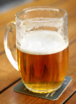 beer in glass